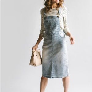 Jean overall dress